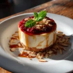 Caramel Swirl Cheesecake With Fresh Fruit Compote 6 Caramel Swirl Cheesecake With Fresh Fruit Compote 1767819452.145101