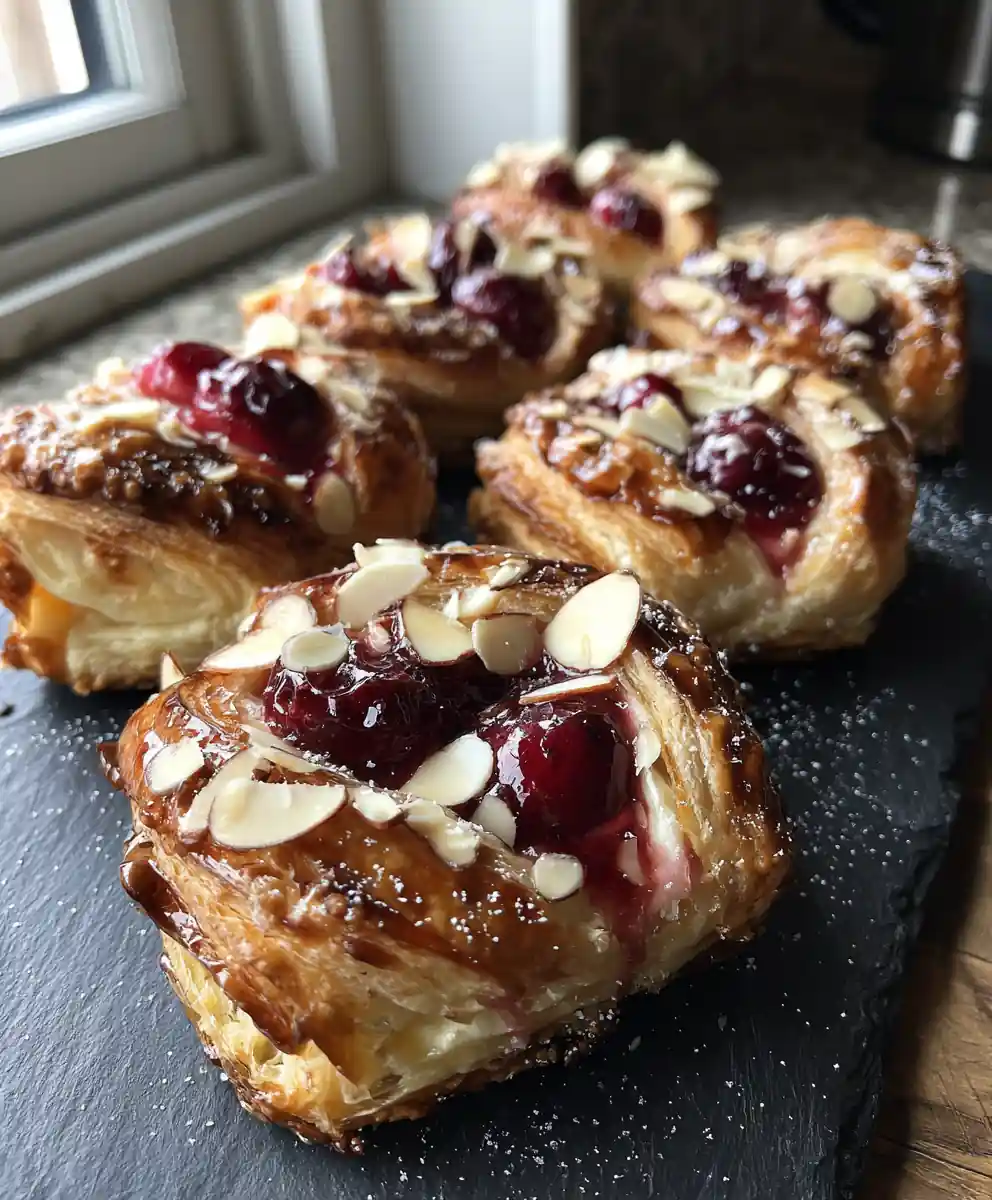 Cardamom Almond Swirl Cherry Cheese Danish 5 Cardamom Almond Swirl Cherry Cheese Danish