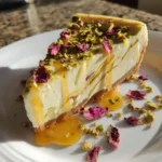Cardamom Swirled Pistachio Cheesecake With Toasted Pistachio Crumble 1767858497.1039653