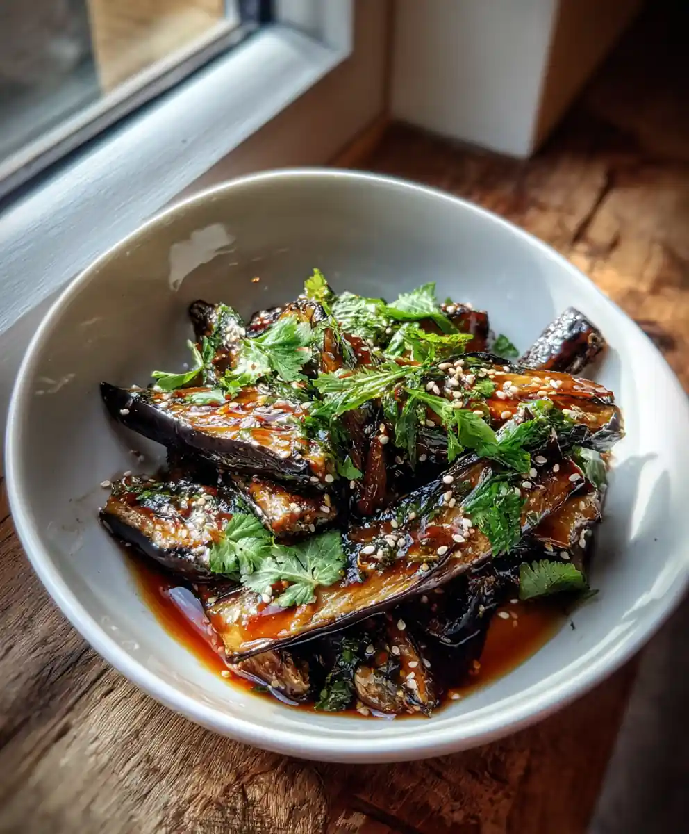 Charred Thai Basil Eggplant With Tamarind Palm Sugar Glaze 5 Charred Thai Basil Eggplant with Tamarind Palm Sugar Glaze