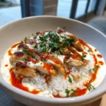 Chicken Rice Bowls With Creamy Garlic Sauce And Roasted Red Pepper Swirl 6 Chicken Rice Bowls With Creamy Garlic Sauce And Roasted Red Pepper Swirl 1767799715.9737384