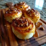 Cinnamon Cream Cheese Swirl Pecan Crescent Rolls With Caramel Glaze 4 Cinnamon Cream Cheese Swirl Pecan Crescent Rolls With Caramel Glaze 1767859692.333603
