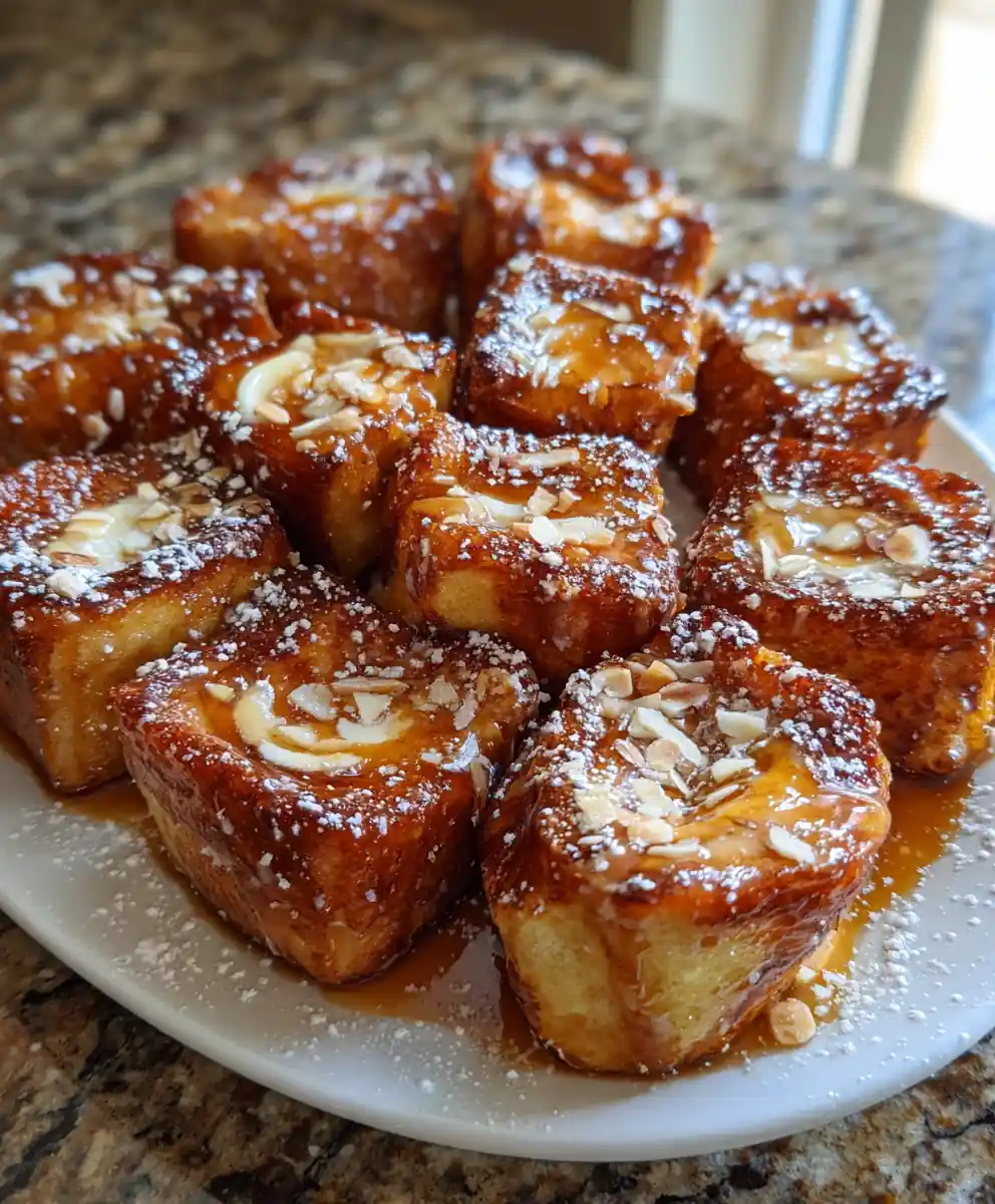 Cinnamon Roll French Toast Bites With Orange Cream Cheese Swirl 5 Cinnamon Roll French Toast Bites with Orange Cream Cheese Swirl