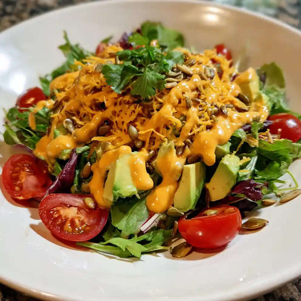 Cowgirl Salad With Smoky Chipotle Lime Crema 4 Cowgirl Salad with Smoky Chipotle Lime Crema