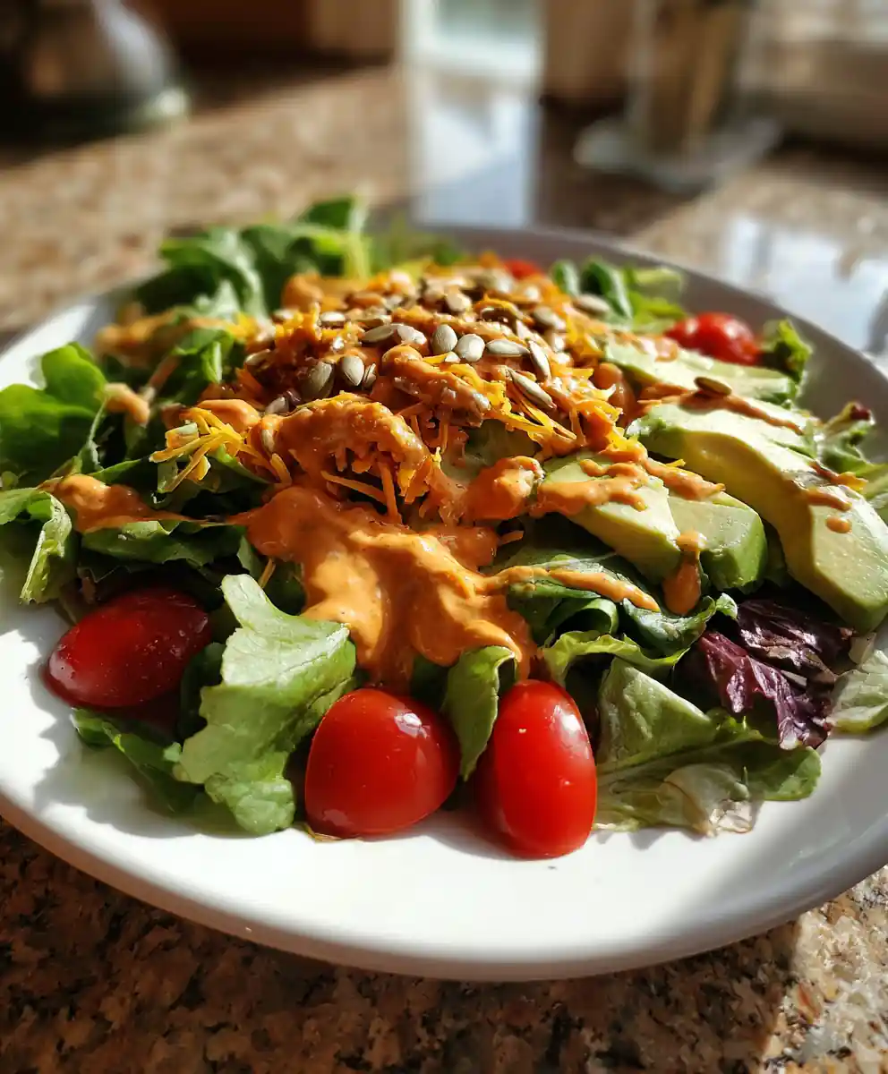 Cowgirl Salad With Smoky Chipotle Lime Crema 5 Cowgirl Salad with Smoky Chipotle Lime Crema