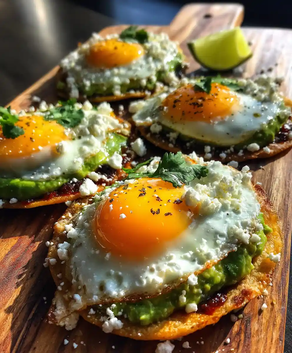 Crispy Breakfast Tostadas With Lime Cilantro Crema And Avocado Smash 5 Crispy Breakfast Tostadas with Lime Cilantro Crema and Avocado Smash