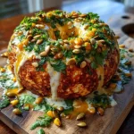 Festive Taco Cheese Ball Wreath With Cilantro Lime Drizzle 1767841934.831497