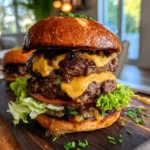 Garlic Caramelized Onion Double Steakburger 1767866633.9929724