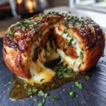Garlic Parmesan Cheeseburger Bombs With Basil Pesto Cheese Core 1767870129.237317