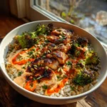 Grilled Chicken And Broccoli Bowls With Creamy Garlic Sauce And Roasted Red Pepper Swirl 6 Grilled Chicken And Broccoli Bowls With Creamy Garlic Sauce And Roasted Red Pepper Swirl 1767846280.9405751