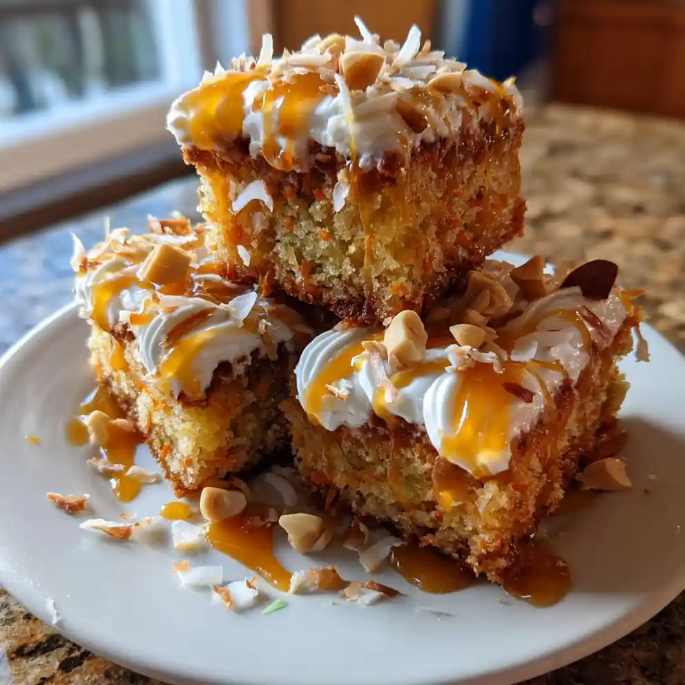 Hawaiian Carrot Pineapple Cake With Lime Coconut Cream Cheese Swirl 4 Hawaiian Carrot Pineapple Cake with Lime Coconut Cream Cheese Swirl