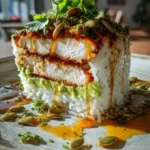 Honey Lime Chicken Stack With Creamy Avocado Mousse And Glazed Rice 6 Honey Lime Chicken Stack With Creamy Avocado Mousse And Glazed Rice 1767789833.0435147