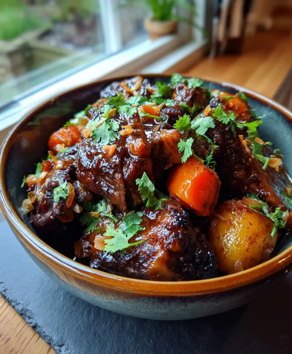Jamaican Oxtail Stew With Tamarind Glaze And Toasted Coconut 5 Jamaican Oxtail Stew with Tamarind Glaze and Toasted Coconut