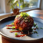 Korean BBQ Meatballs With Kimchi Mayo Core And Gochujang Glaze 1767840913.5315003