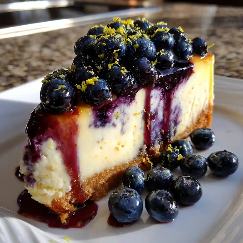Lemon Blueberry Swirl Cheesecake With Glossy Fruit Glaze 3 Lemon Blueberry Swirl Cheesecake With Glossy Fruit Glaze 1767847548.7406363