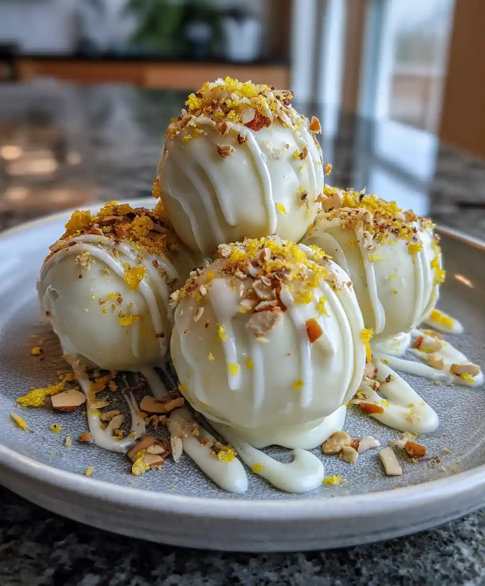 Lemon Cheesecake Truffles With Tangy Lemon Curd Core 5 Lemon Cheesecake Truffles with Tangy Lemon Curd Core