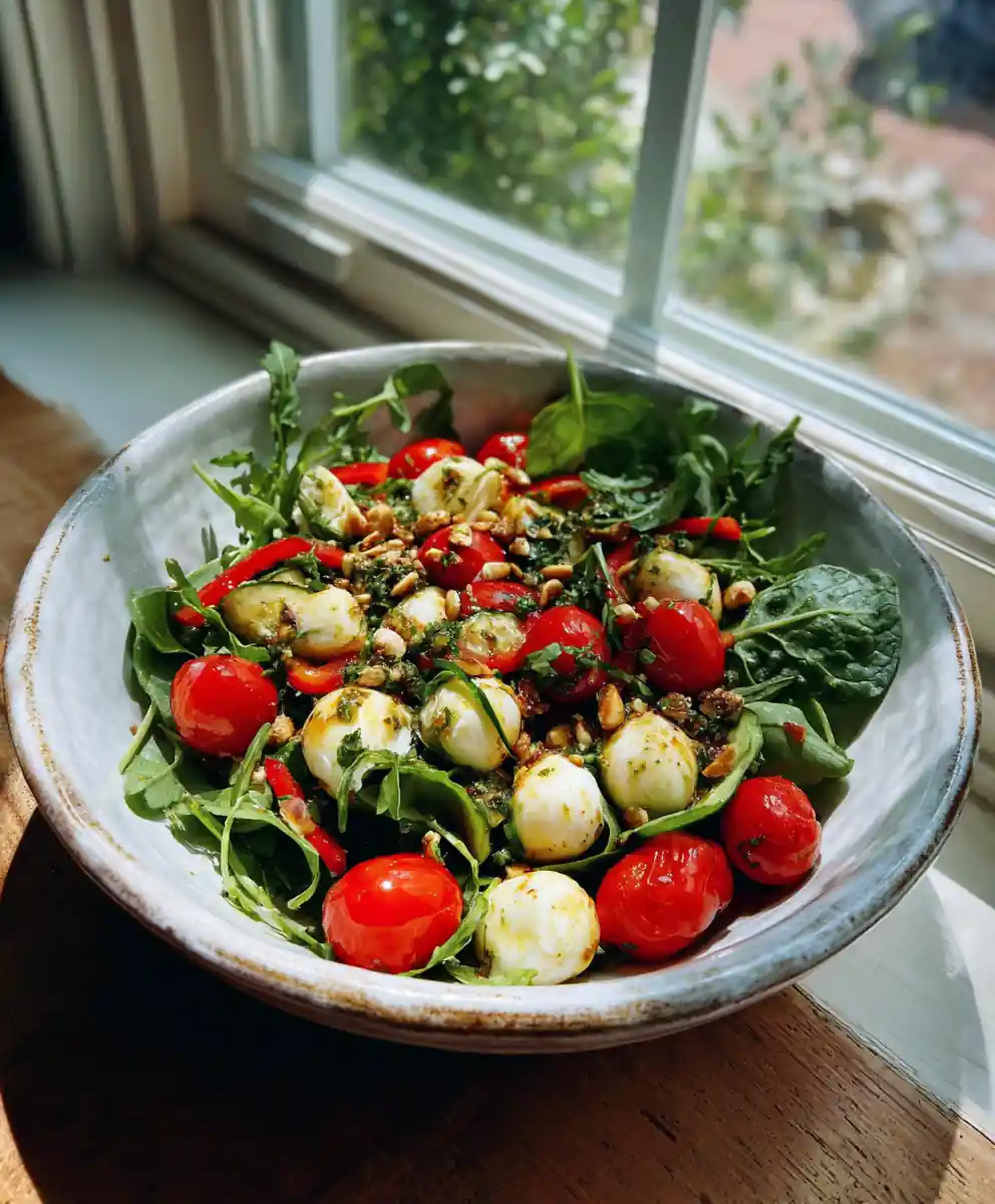 Lemon Honey Antipasto Salad With Crispy Herb Crumble 5 Lemon Honey Antipasto Salad with Crispy Herb Crumble
