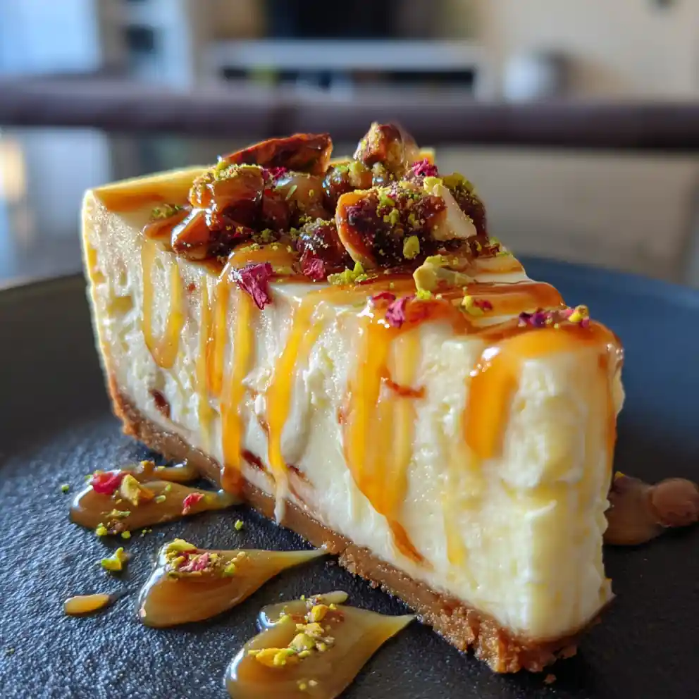Lemon Lime Cherry Pistachio Cheesecake With Lime Honey Caramel Swirl 1767849218.0810418
