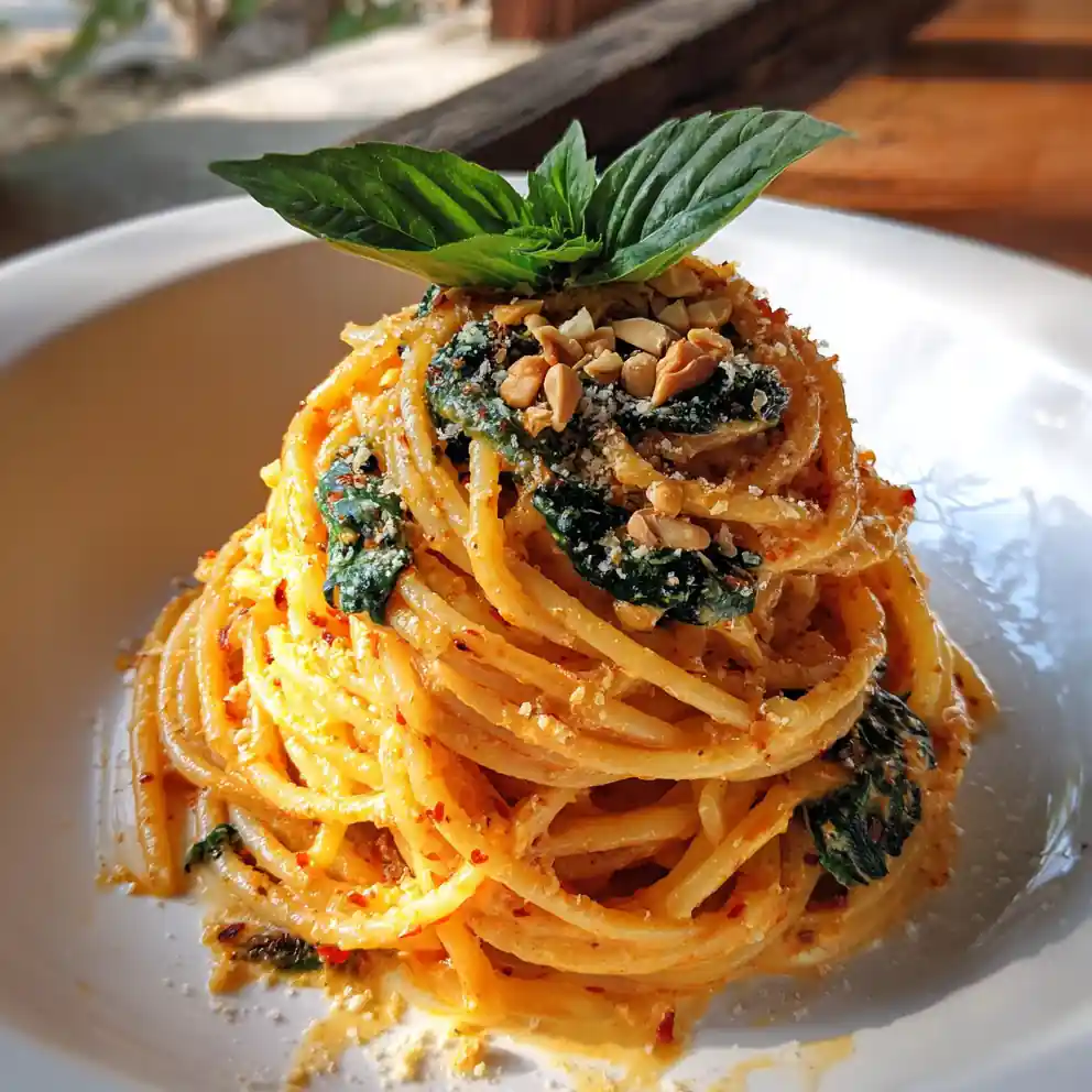 Lemon Zest Swirled Spaghetti With Spinach And Sun Dried Tomato Cream 4 Lemon Zest Swirled Spaghetti with Spinach and Sun Dried Tomato Cream