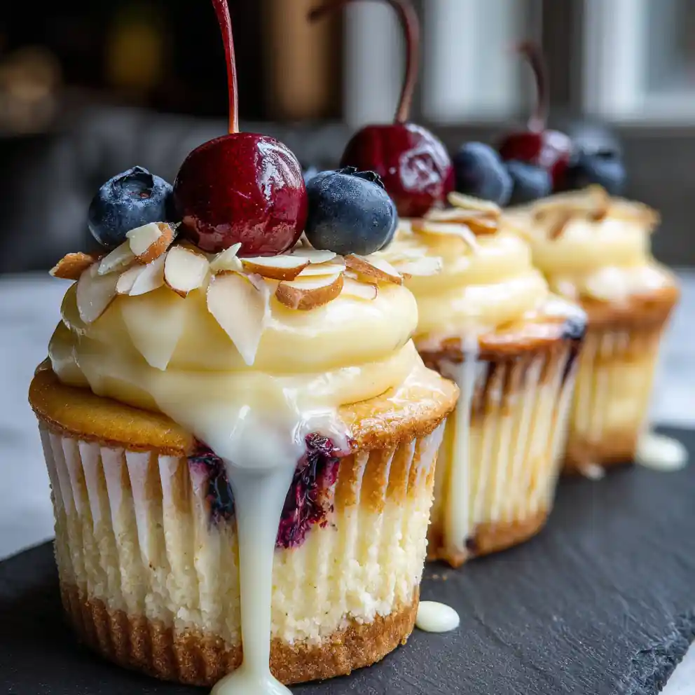 Lemon Zest White Chocolate Blueberry Cheesecake Cupcakes 4 Lemon Zest White Chocolate Blueberry Cheesecake Cupcakes