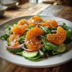 Mandarin Orange Salad With Sesame Honey Glaze And Candied Ginger Ribbons 1767834987.3152297