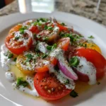 Marinated Cucumbers, Onions & Tomatoes With Creamy Herb Yogurt Drizzle 6 Marinated Cucumbers Onions Tomatoes With Creamy Herb Yogurt Drizzle 1767833476.5508084