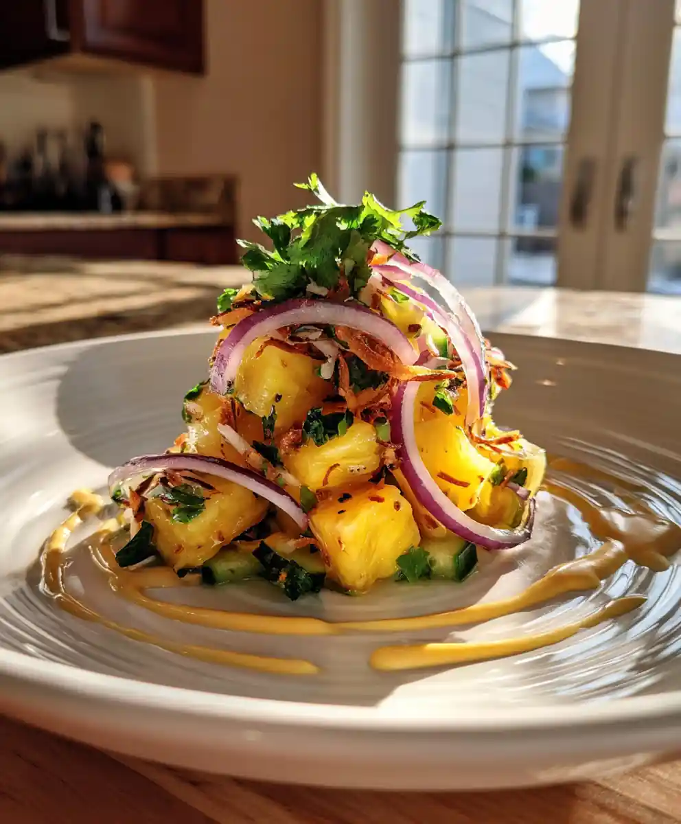 Pineapple Cucumber Salad With Coconut Lime Crema 5 Pineapple Cucumber Salad with Coconut Lime Crema