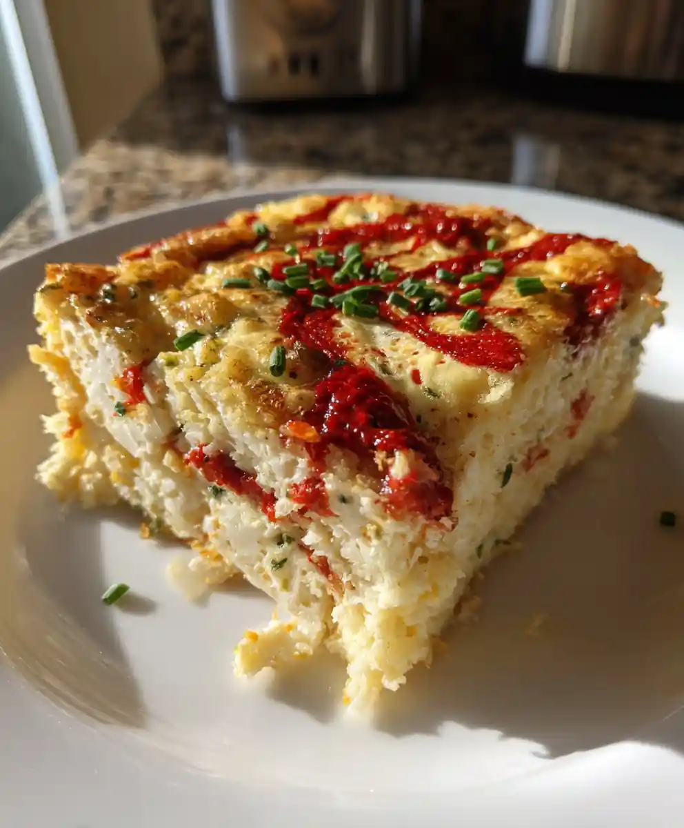 Red Pepper Swirled Cheesy Egg Bake 5 Red Pepper Swirled Cheesy Egg Bake