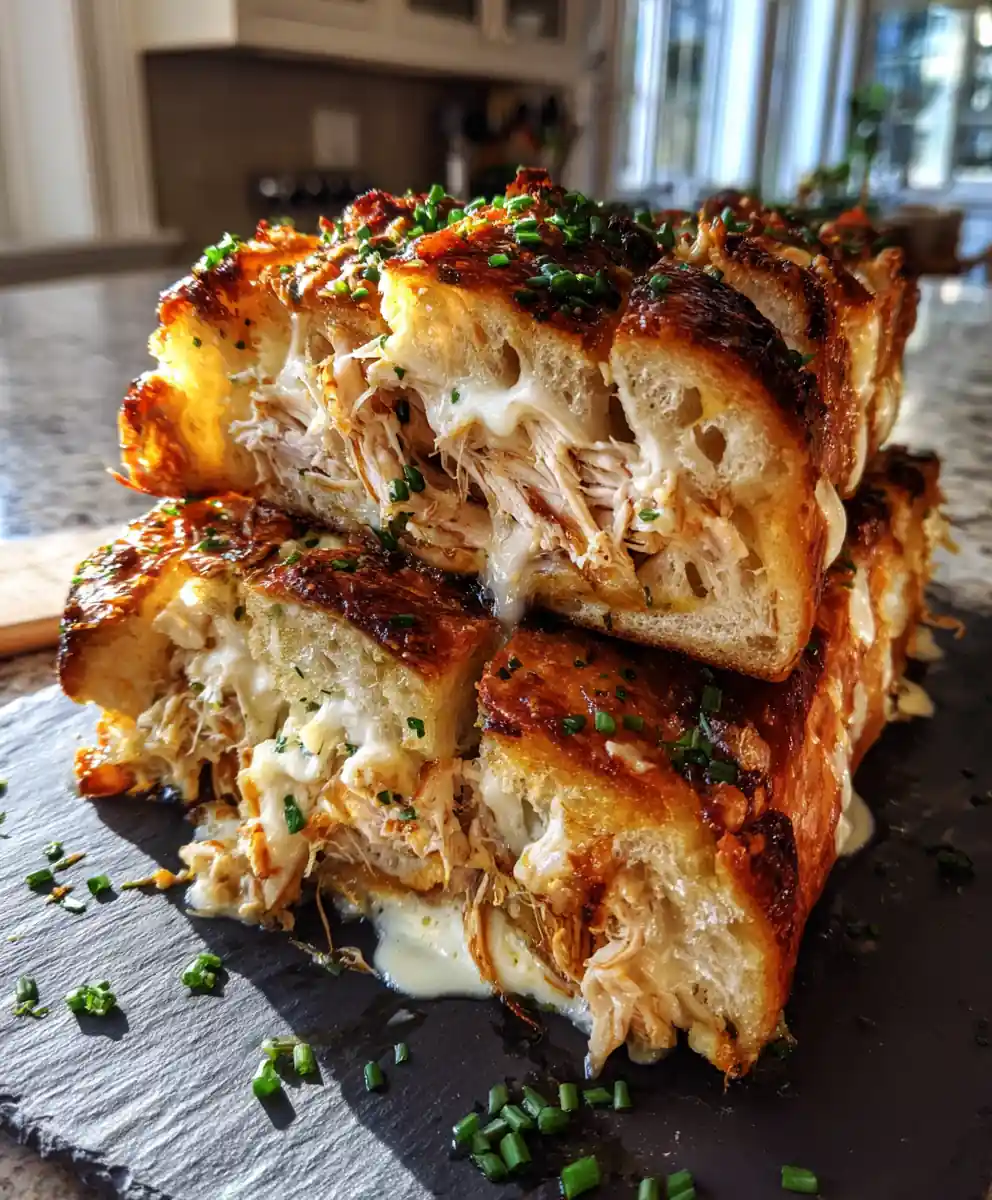 Savory Chicken And Smoky Turkey Ranch Stuffed Bread 5 Savory Chicken and Smoky Turkey Ranch Stuffed Bread