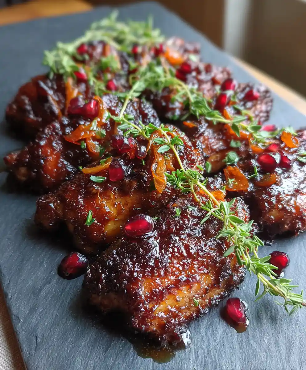 Smothered Turkey Wings In Pomegranate Glazed Gravy 5 Smothered Turkey Wings in Pomegranate Glazed Gravy
