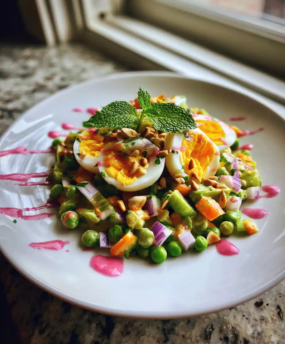 Southern Pea Salad With Lemon Mint Yogurt Dressing And Pomegranate Molasses Drizzle 5 Southern Pea Salad with Lemon Mint Yogurt Dressing and Pomegranate Molasses Drizzle