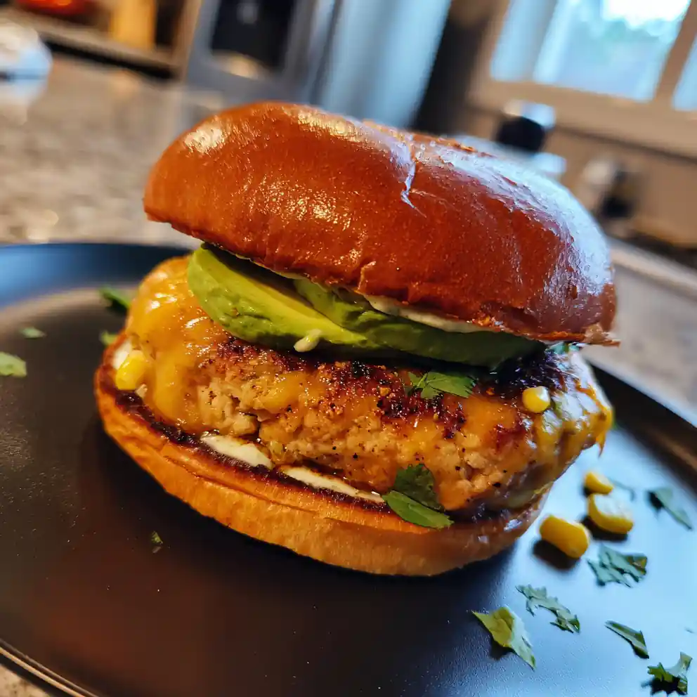 Southwest Spiced Turkey Burgers With Chipotle Cheddar Swirl 4 Southwest Spiced Turkey Burgers with Chipotle Cheddar Swirl