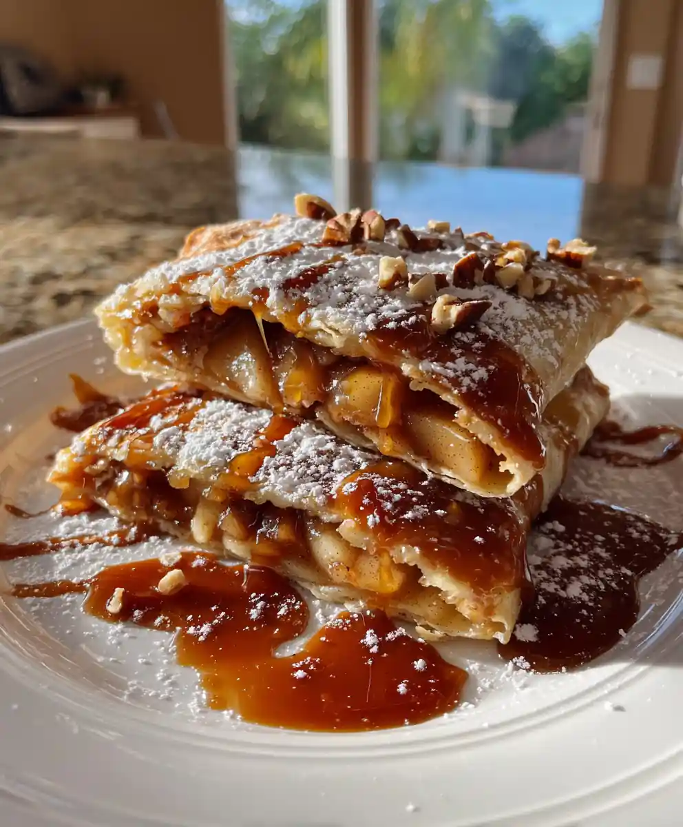 Spiced Caramel Apple Enchilada Dessert 5 Spiced Caramel Apple Enchilada Dessert