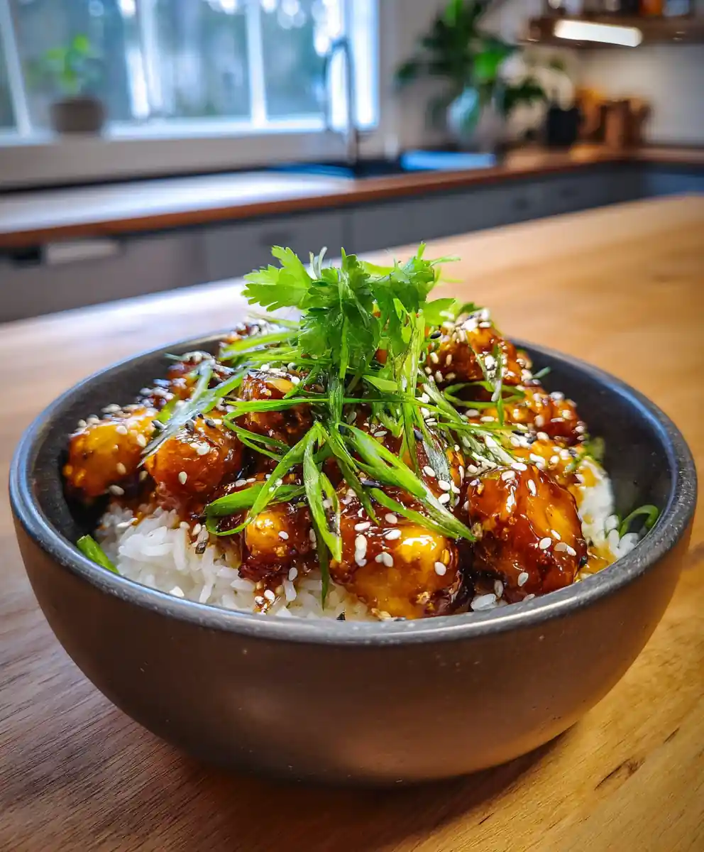 Teriyaki Chicken Rice Bowl With Miso Caramel Glaze 5 Teriyaki Chicken Rice Bowl with Miso Caramel Glaze