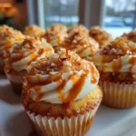 Vanilla Bean Creme Brulee Cheesecake Cupcakes With Orange Caramel Swirl 1767795568.0737236