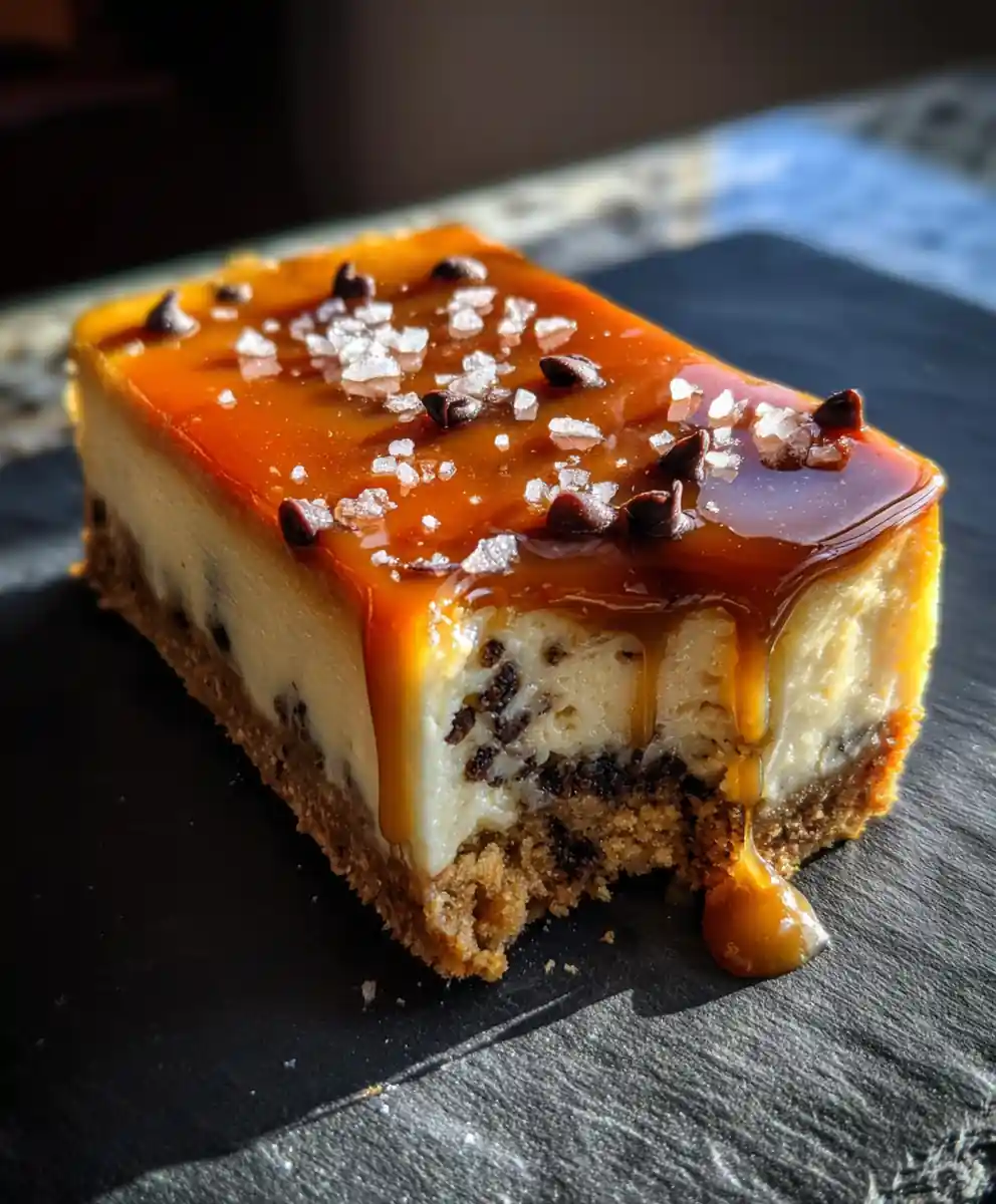 Caramel Swirl Cookie Dough Cheesecake Bars 5 Caramel Swirl Cookie Dough Cheesecake Bars