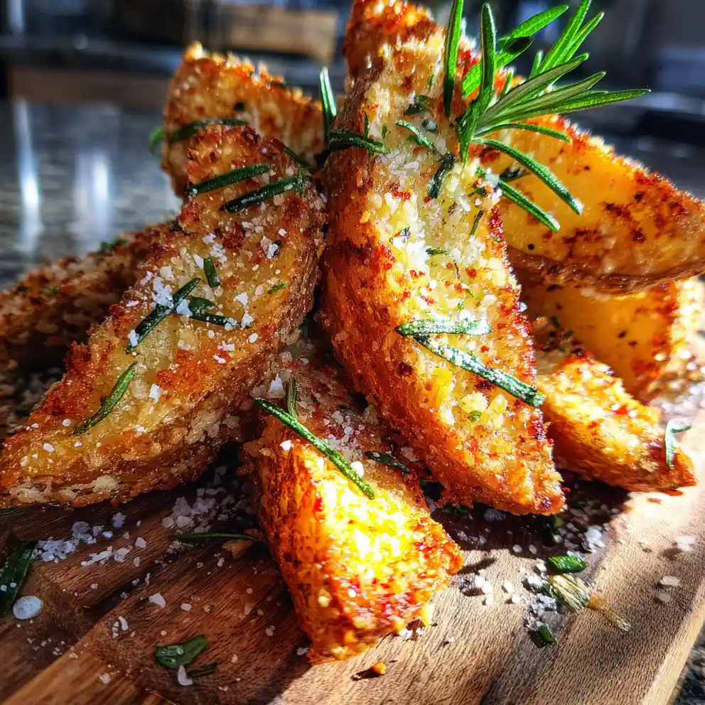 Crispy Rosemary Paprika Parmesan Crusted Potatoes 4 Crispy Rosemary Paprika Parmesan Crusted Potatoes