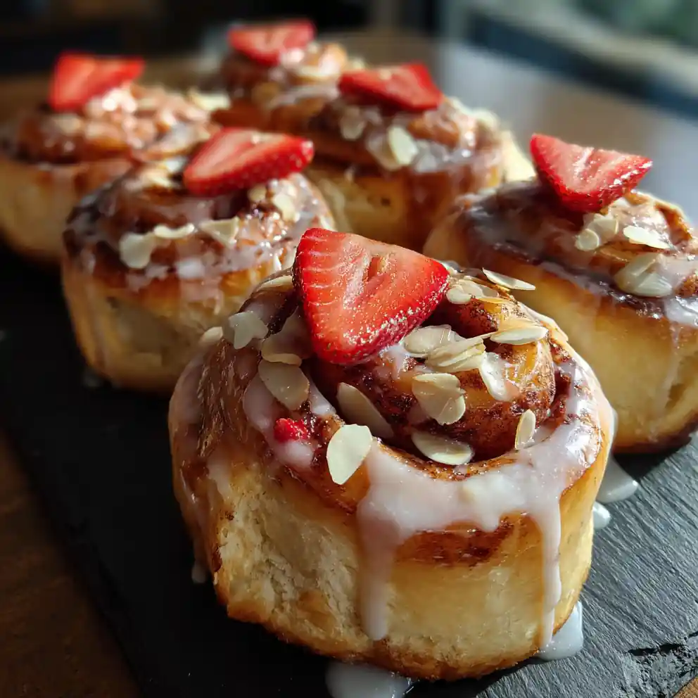 Lemon Zest Strawberry Cheesecake Rolls With Cinnamon Swirl 4 Lemon Zest Strawberry Cheesecake Rolls With Cinnamon Swirl