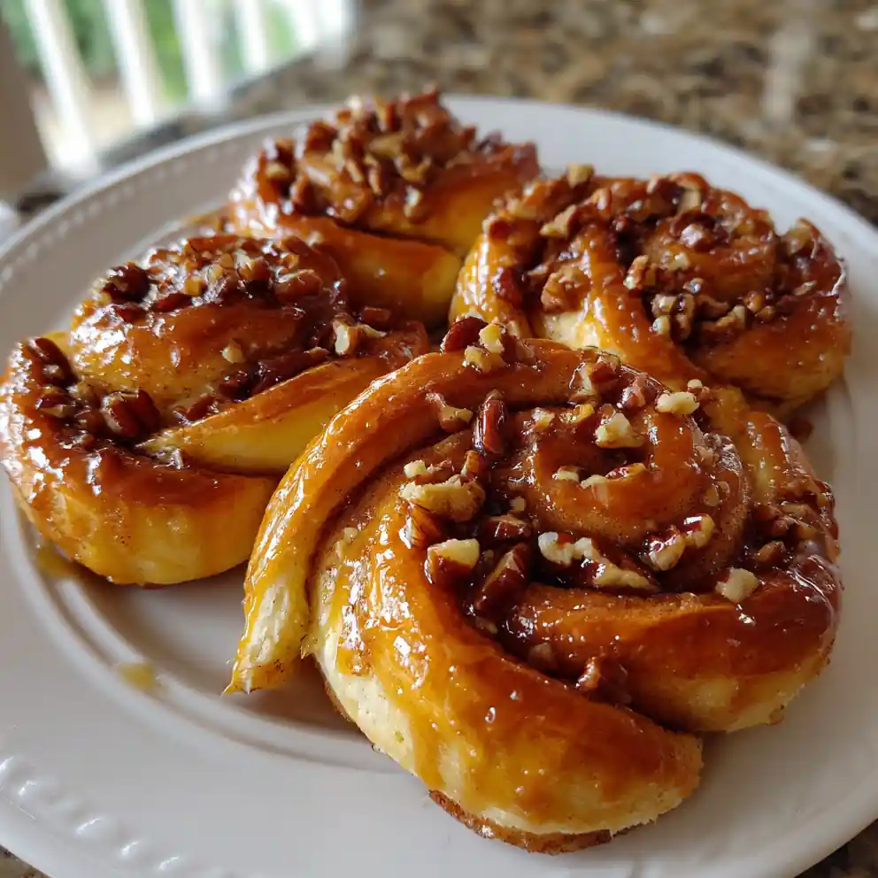 Maple Pecan Caramel Cinnamon Roll Bread Twists 4 Maple Pecan Caramel Cinnamon Roll Bread Twists
