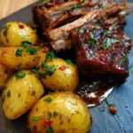 Slow Cooker Garlic Butter Beef With Potatoes And Pomegranate Paprika Glaze 1772112306.1731563