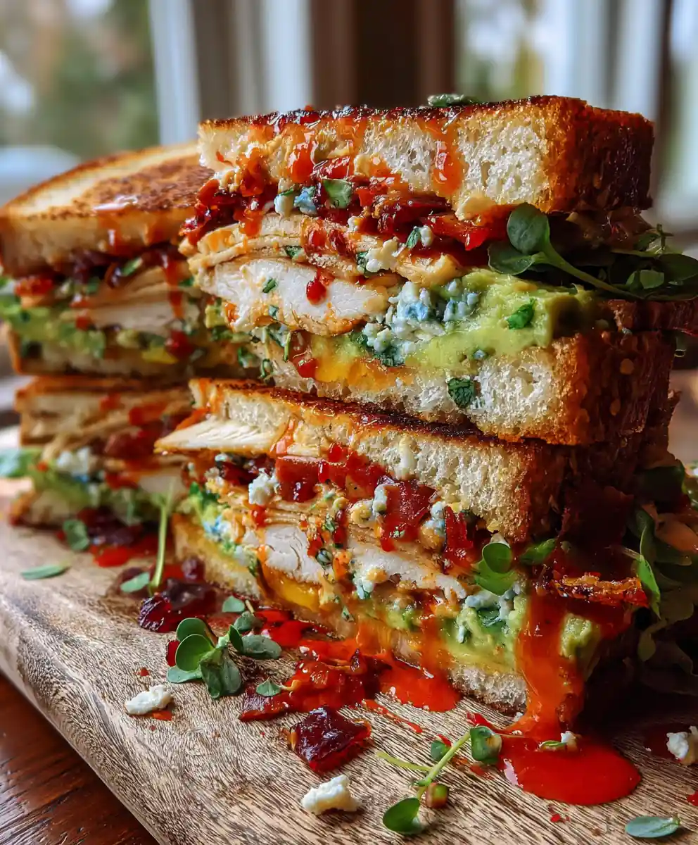 Smoky Red Pepper Club Sandwich With Crispy Turkey 5 Smoky Red Pepper Club Sandwich With Crispy Turkey