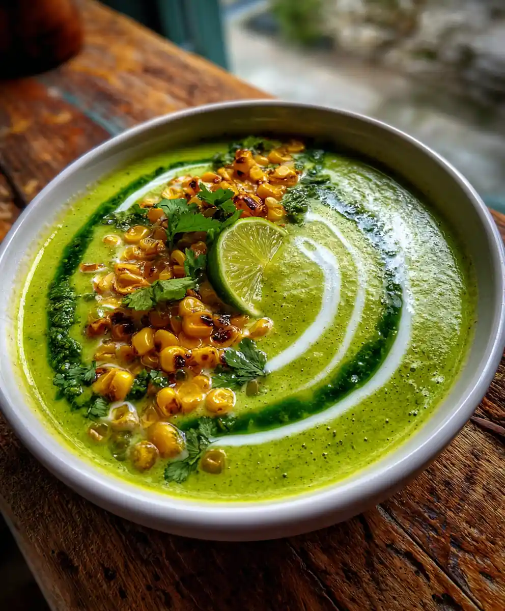 Spicy Poblano Swirl Mexican Street Corn Soup 5 Spicy Poblano Swirl Mexican Street Corn Soup