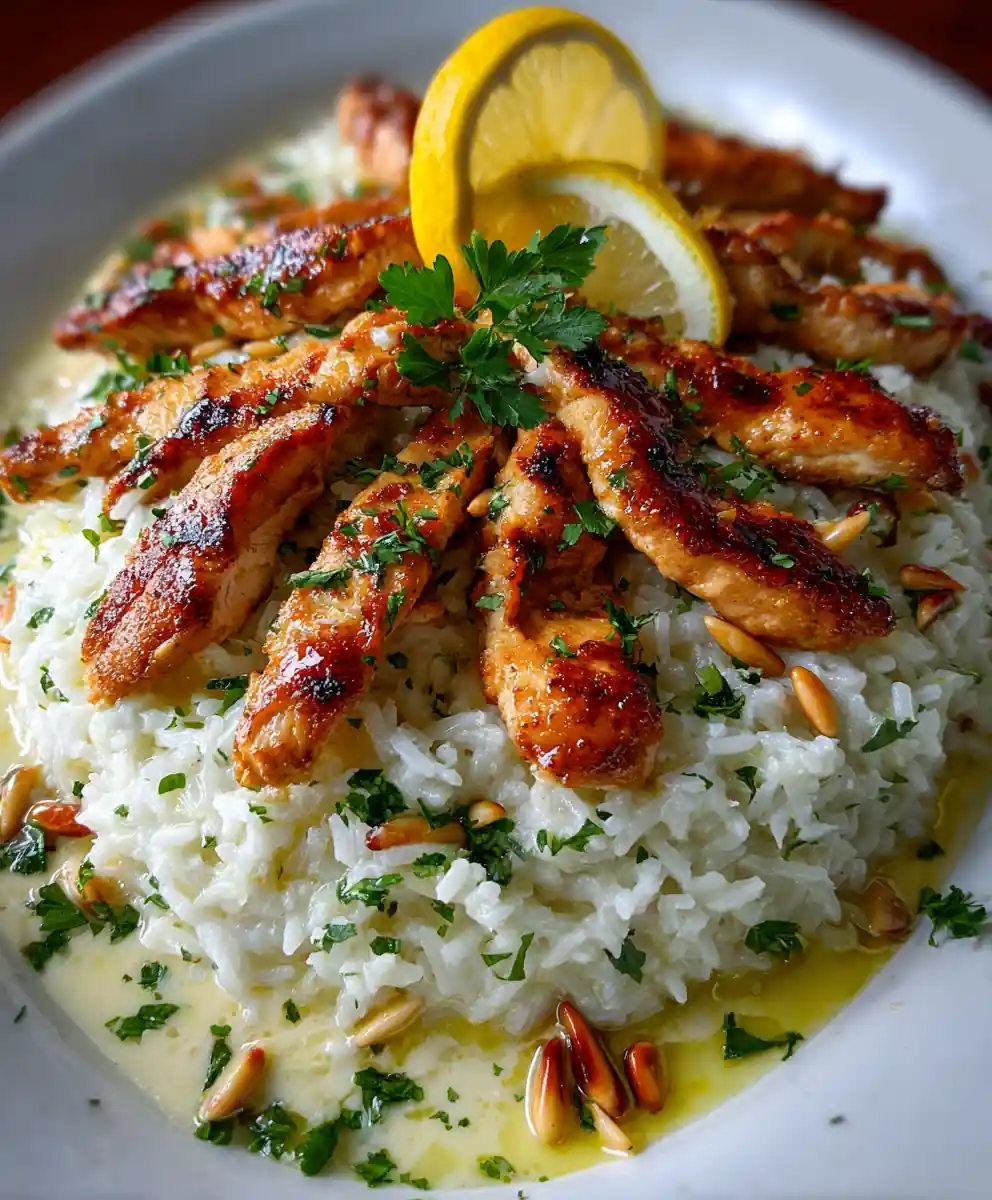 Creamy Chicken Scampi With Garlic Parmesan Rice 5 Creamy Chicken Scampi With Garlic Parmesan Rice