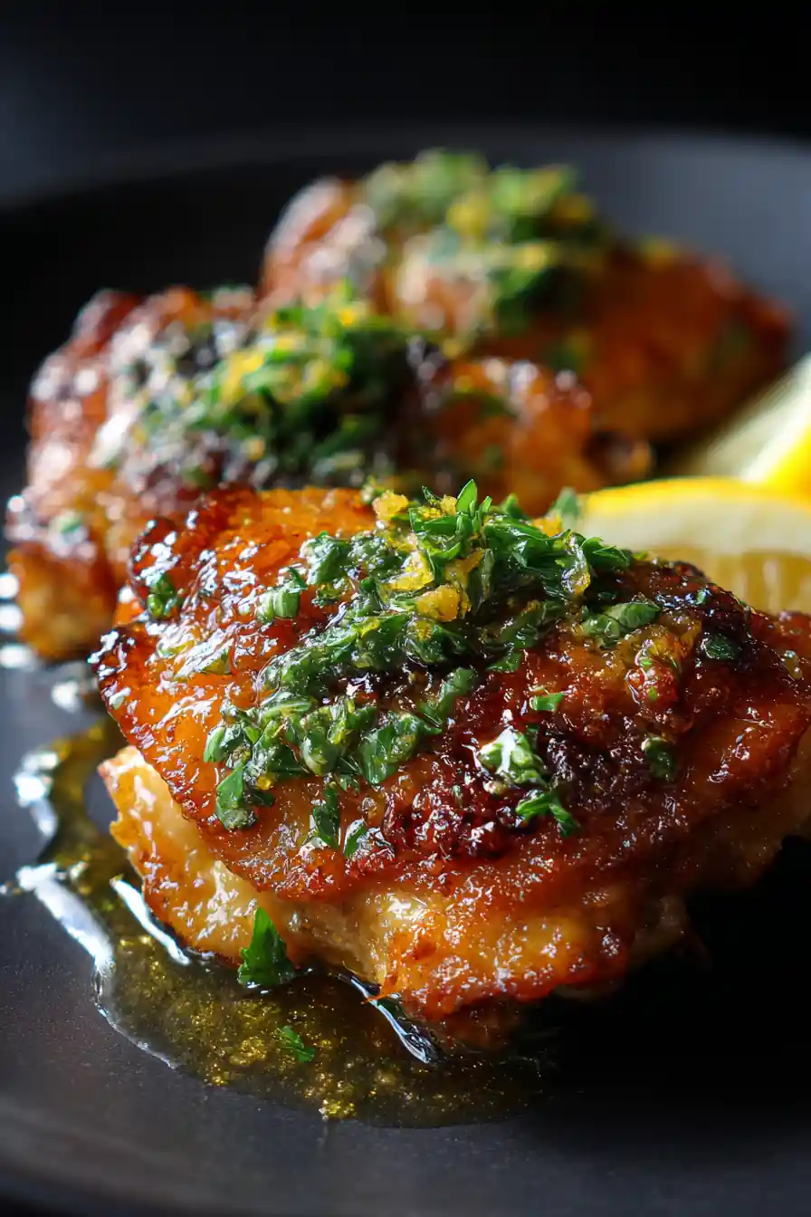 Crispy Baked Chicken Thighs 5 Crispy Baked Chicken Thighs