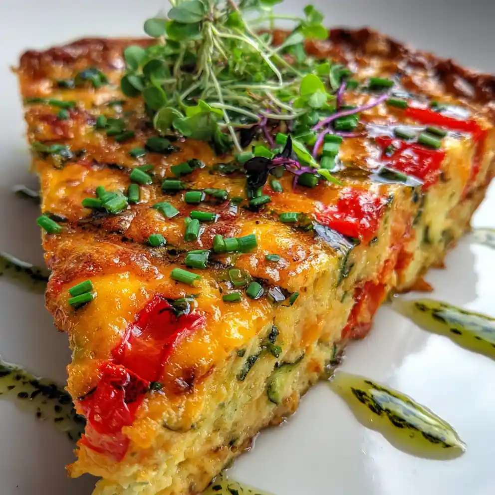 Crustless Veggie Quiche 4 Crustless Veggie Quiche