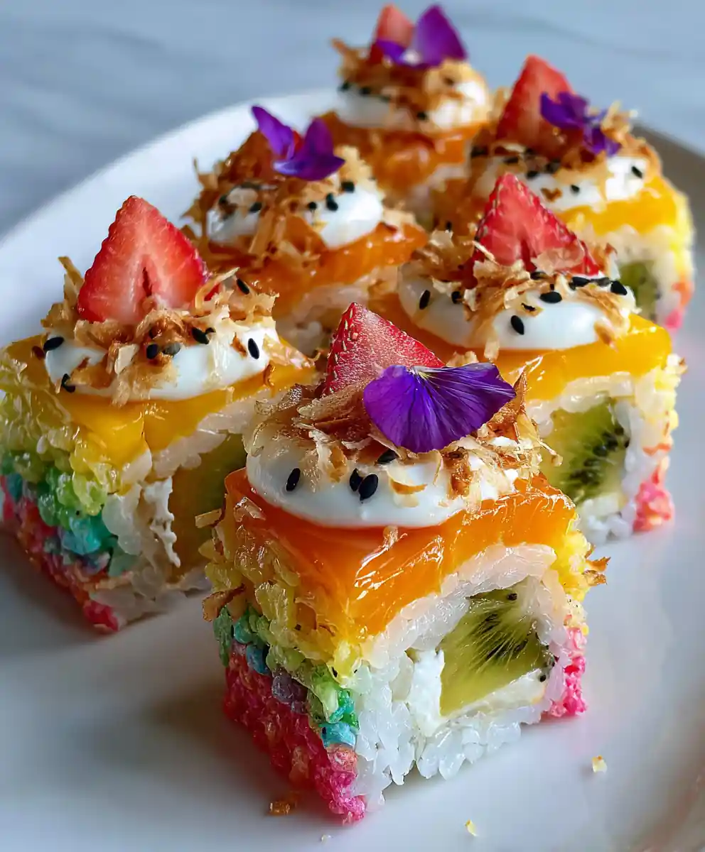 Dreamy Fruity Pebbles Sushi – A Fun & Colorful Treat