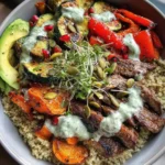 Grilled Steak Bowl With Creamy Herb Sauce 1772966510.6494942