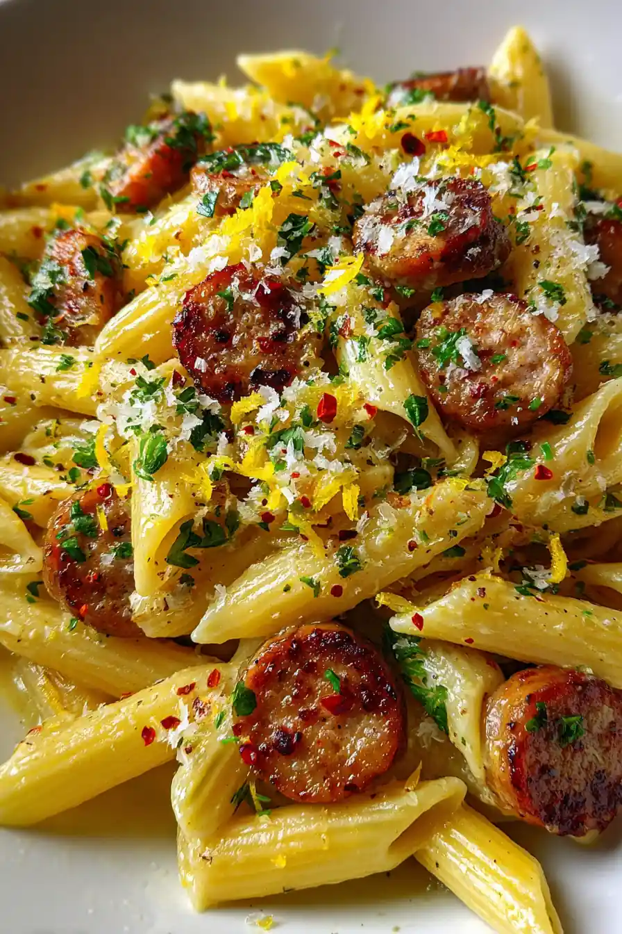 Irresistible Garlic Butter Sausage Pasta 5 Irresistible Garlic Butter Sausage Pasta
