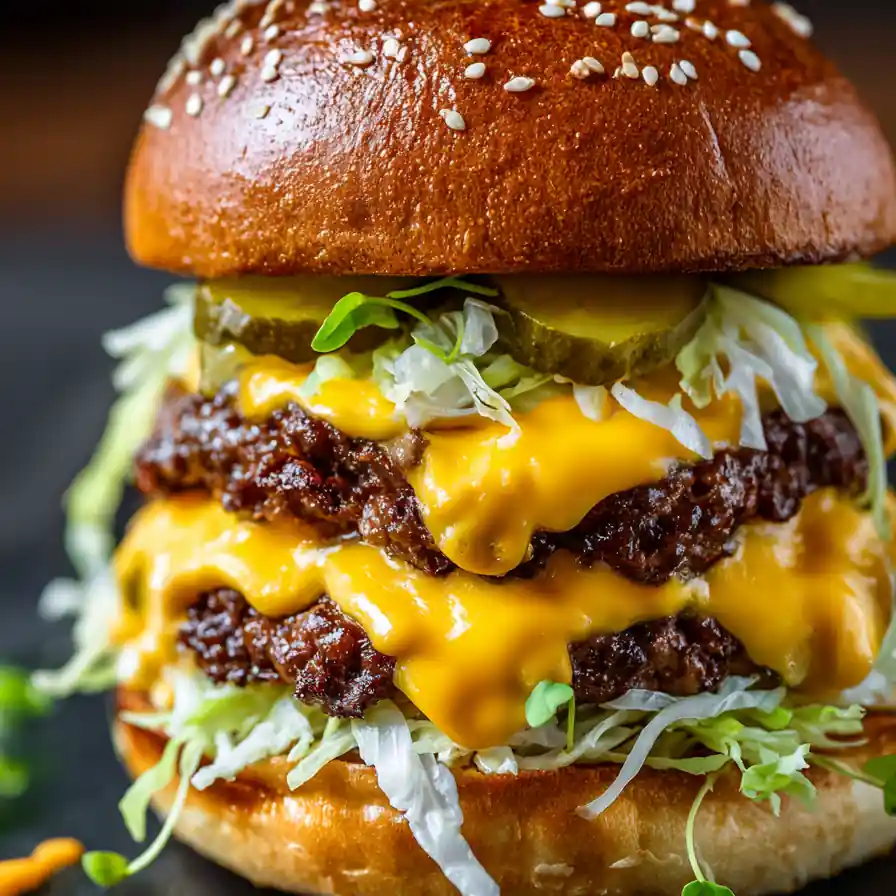 Keto Big Mac Smash Burgers 4 Keto Big Mac Smash Burgers