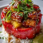 Teriyaki Pineapple Chicken And Rice Stuffed Peppers 1772905580.2461247